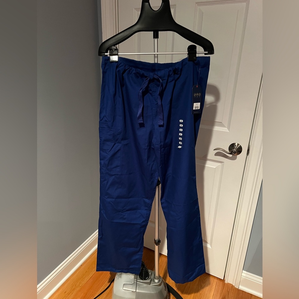 Galaxy blue scrub pants, M